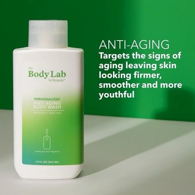 The Body Lab by Strands Anti-Aging Body Wash Retinol Lactic Acid 19 fl oz