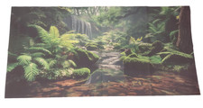 Terrarium Aquarium Fish Tank Background Forest Creek Water Stream Plants 36"x18"
