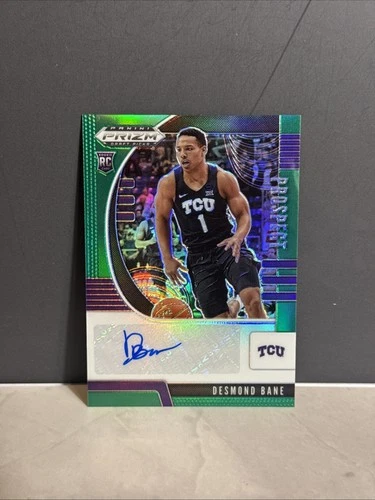 DESMOND BANE 2020 PANINI PRIZM DRAFT PICKS ROOKIE PROSPECT AUTOGRAPHS GREEN AUTO