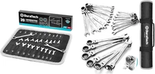 Mini Wrench Set, anti Slip Ratcheting Wrench Set, 42-Piece, Metric & SAE, with R