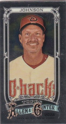 2025 Topps Allen & Ginter MLB No. 4 Randy Johnson Chrome Mini Card