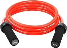 Weighted Jump Rope - (1.5LB) Solid PVC 12mm Diameter for Crossfit and Boxing - H