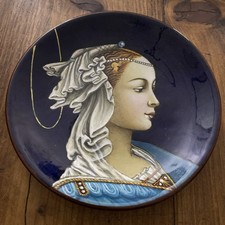 Piattino Ceramica Pesaro A.M.A. - "La Vergine" Filippo Lippi - Vintage 14cm