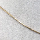 Vintage Gold tone Cobra Chain Necklace Estate Costume Jewelry 18"