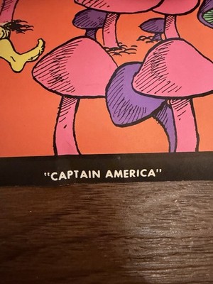 NOS Captain America Chopper Blacklight Poster Joe Roberts Jr 1970