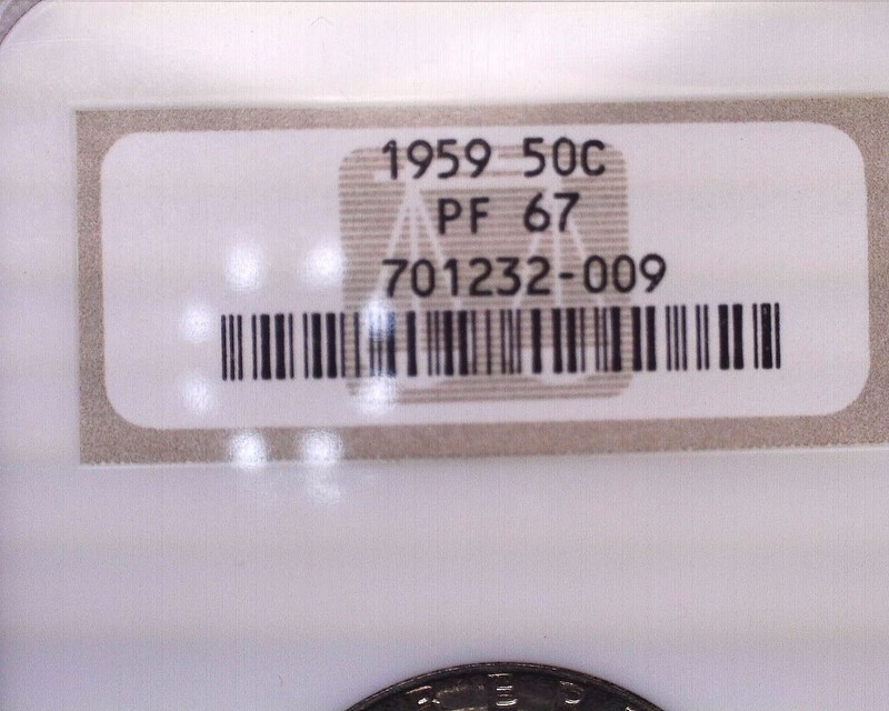 1959 PROOF SILVER FRANKLIN HALF DOLLAR  NGC PF 67, Very nice, Low Start Price!