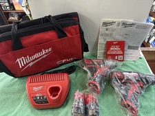 Milwaukee 2494-22 M12 12V Cordless Drill Driver/Impact Driver 2-Tool Combo Kit