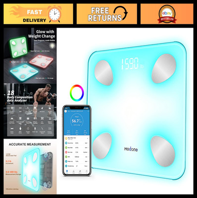 Scale for Body Weight, Digital Weight Scale with Color-Changing, Most Accurate t