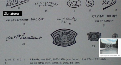 VAL ST LAMBERT - Grande Coupe modèle "Pharaon" - 1925/1929 - CdF 1926 - art déco - Imagen 19 de 21