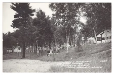 Postcard RPPC Hull's Resort North Shore Of Potato Lake Park Rapids Minnesota
