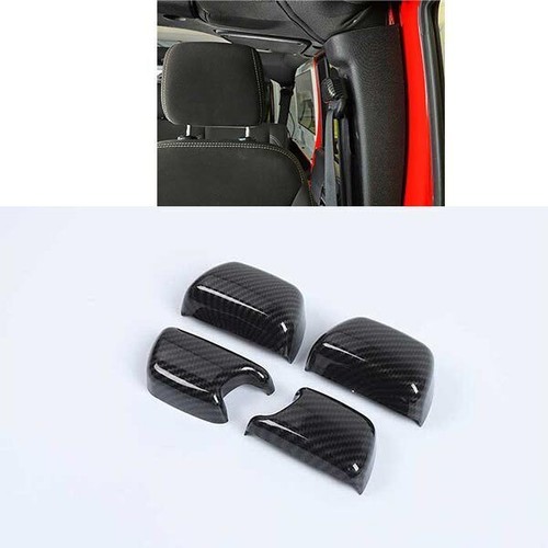 2007-2017 Interior Seat Belt Buckle Cover Trim Carbon Fiber For Jeep Wrangler JK - Bild 1 von 8