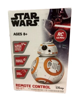 Star Wars BB-8 RC Remote Control Droid Disney 2 Way Motion 49 MHz New See Photos