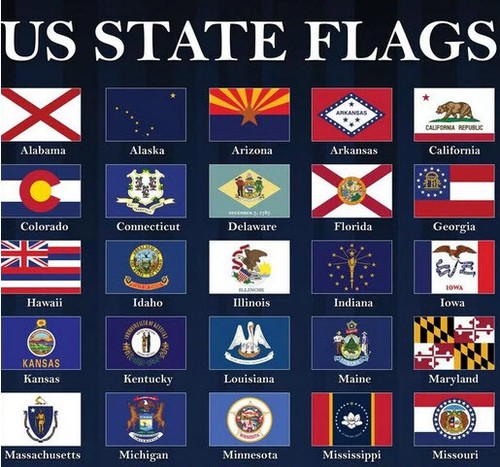 U.S. STATE FLAG EMBROIDERED PATCH IRON-ON OR SEW-ON HI-QLTY APPLIQUE (3 x 2”) - Picture 3 of 156