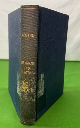 GOETHE 1854 Hermann and Dorothea ex-lib book translated to ENGLISH Riker Thorne - Picture 1 of 12