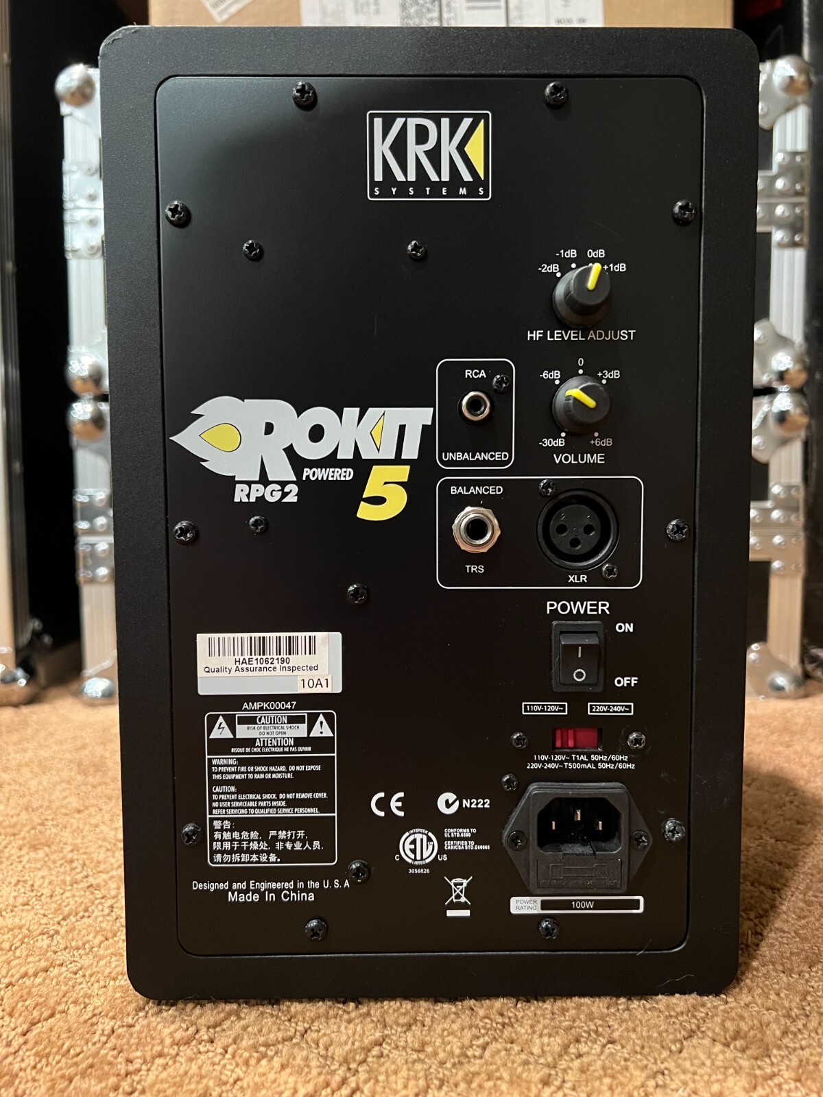 Used For Parts KRK Rokit 5 Studio Monitor Speakers Untested eBay