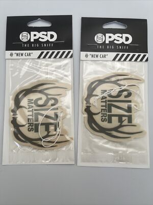 Download 2 Rare Size Matters Antlers Psd The Big Sniff Car Air Freshener New Car Scent Ebay