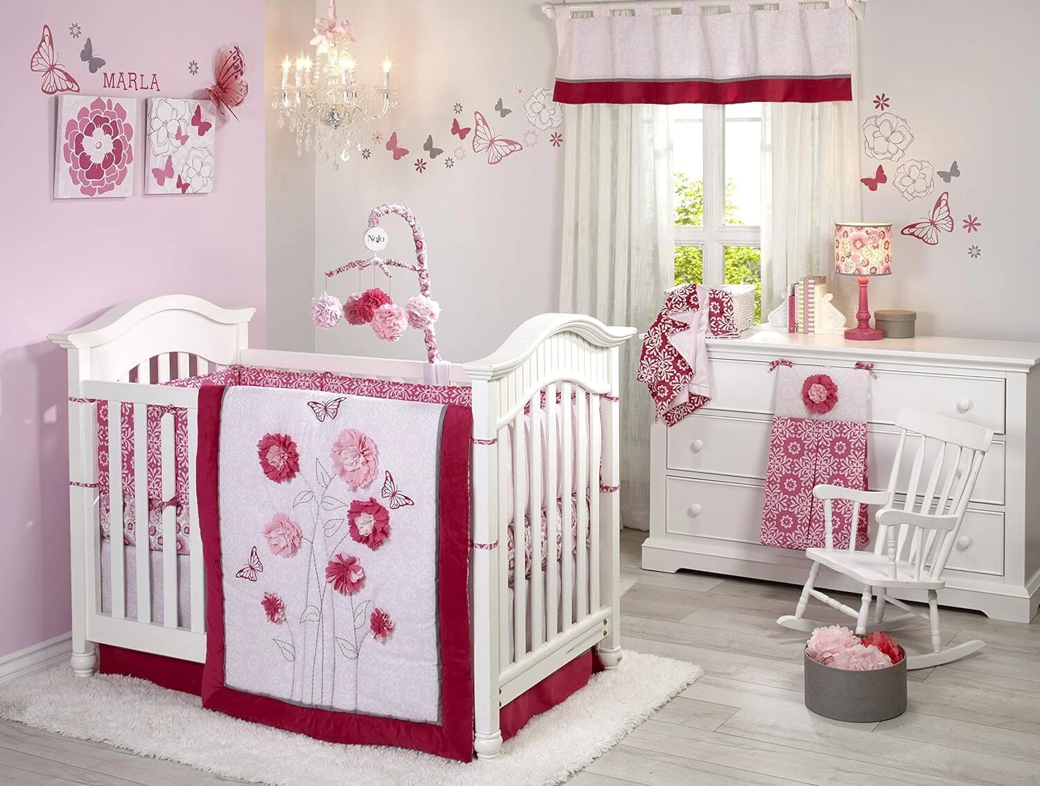Butterfly Bouquet 4 Pieces Crib Bedding Set By NoJo
Opens in a new window or tab
