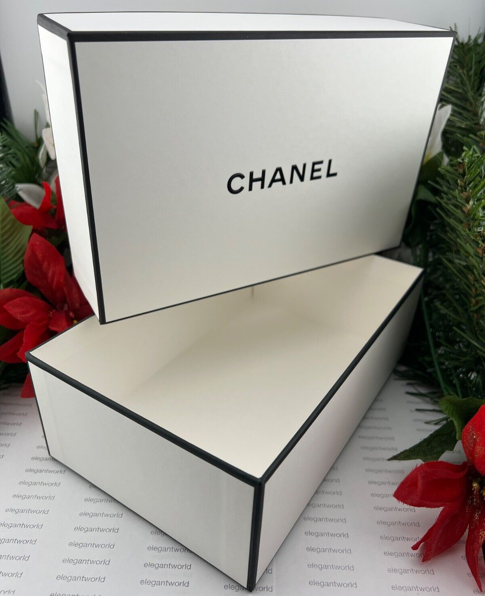 CHANEL Small/Medium Rectangular Empty Gift Storage Box 8.5