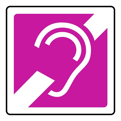 Hörgeräteschild oder Aufkleber | DDA0019