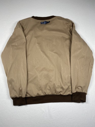 Vintage Ralph Lauren Polo Golf Houndstooth Windbreaker Brown Jacket Size Large - Picture 12 of 21