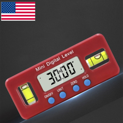 NEW Mini Digital Protractor Inclinometer Magnetic Angle Finder Level Gauge USA