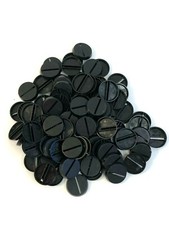 Lot Of 100 25mm Round Slot Bases For Warhammer 40k  AoS Games Workshop Bitz