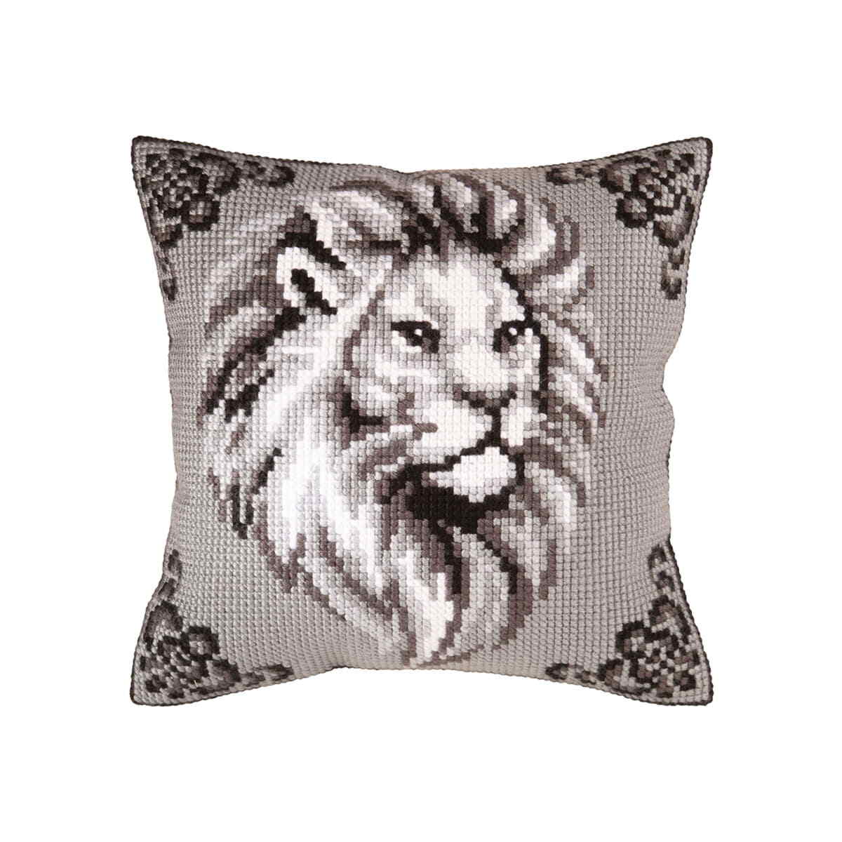 CDA stamped cross stitch kit cushion ""Ornament"", 40x40cm, DIY