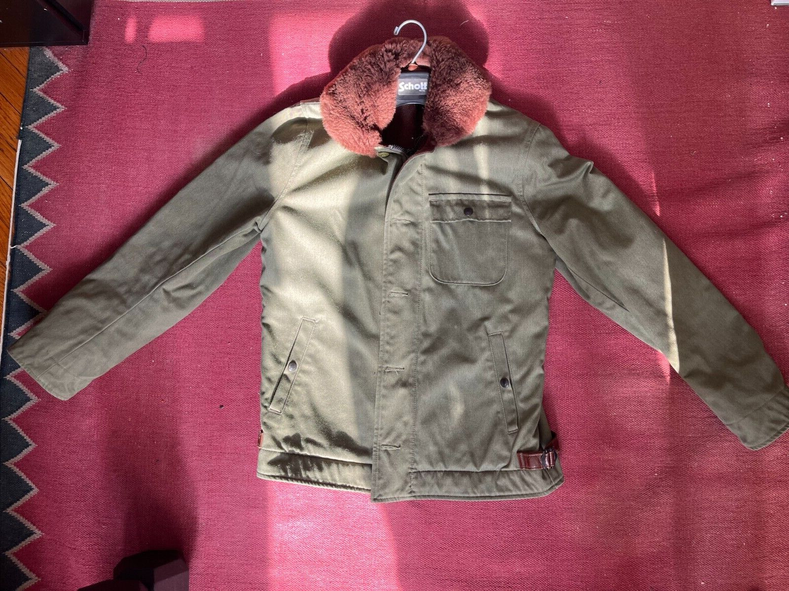 Schott Cotton Perfecto N1 Deck Jacket Medium Gem