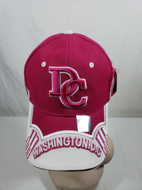 pink dc hat