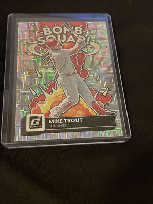 MIKE TROUT  2022 Donruss Bomb Squad Insert #BS-8 VECTOR PARALLEL  SP Angels