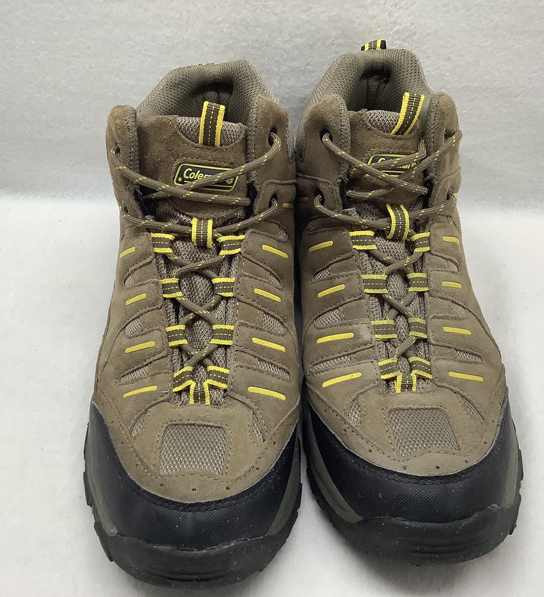COLEMAN XCAVATE BROWN LEATHER ANKLE HIKING MENS 12M BOOTS | eBay