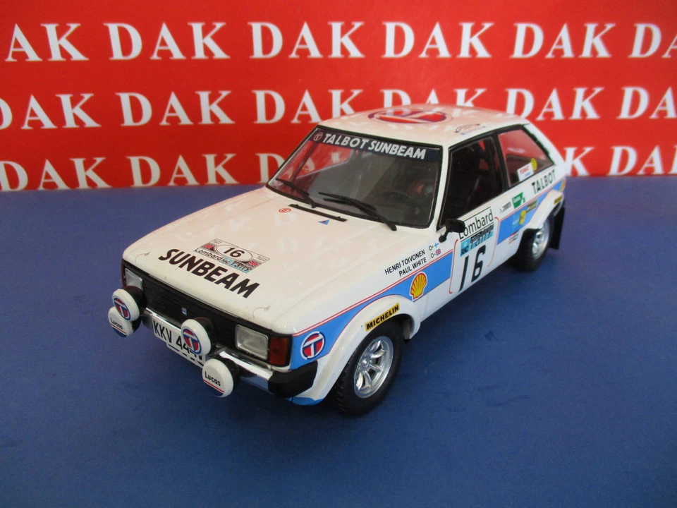 Die cast 1/18 Modellino Auto Talbot Sunbeam RAC Rally 1980 H. Toivonen - Immagine 3 di 4