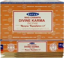Satya Nag Champa Incense Sticks Divine Karma Agarbatti Sticks - Each Pack 15g