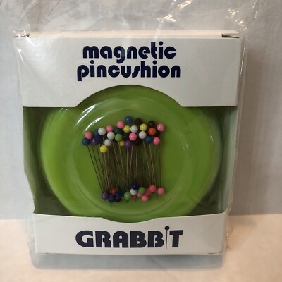 Grabbit Magnetic Pin Cushion - Green, New
