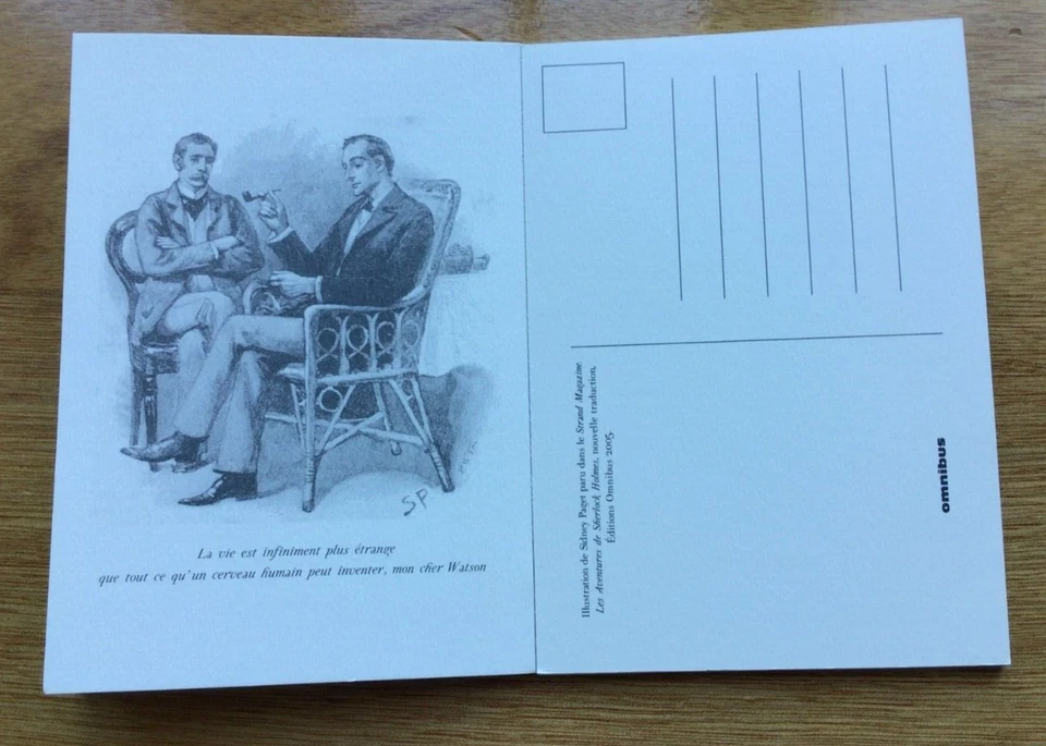 Sherlock Holmes - 15 cartes postales - 2005 - EDITIONS OMNIBUS - Photo 2/3