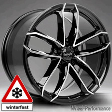 18 Zoll W33 Felgen 8x18 5x112 ET35 schwarz poliert für Mercedes