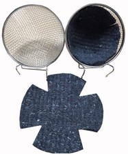 Durable NO RUST Wire Canary Bird Metal Cage Hook Nests 4 3/4" Lot of 2 With Pads