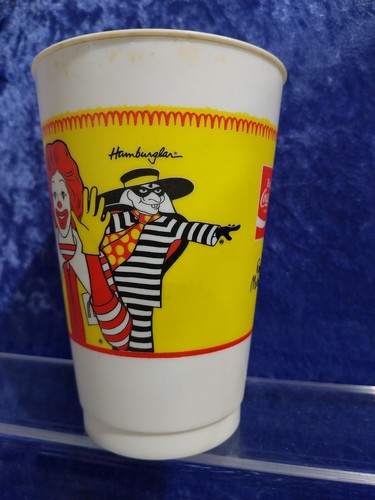 Vintage McDonalds Plastic Cup Ronald Mcdonald Hamburglar - Picture 4 of 4
