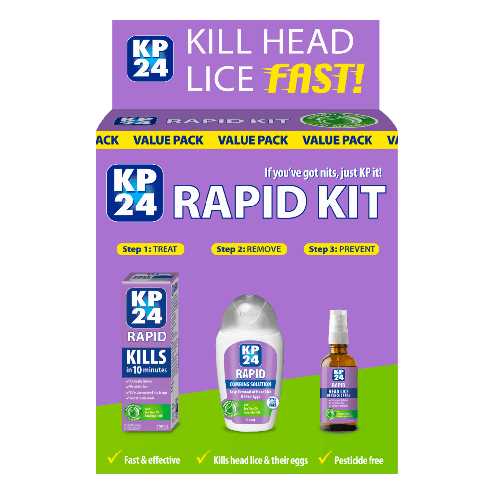 KP24 Rapid Kit Fast & Effective Kills Head Lice & Their Eggs in 3 Easy Steps eBay