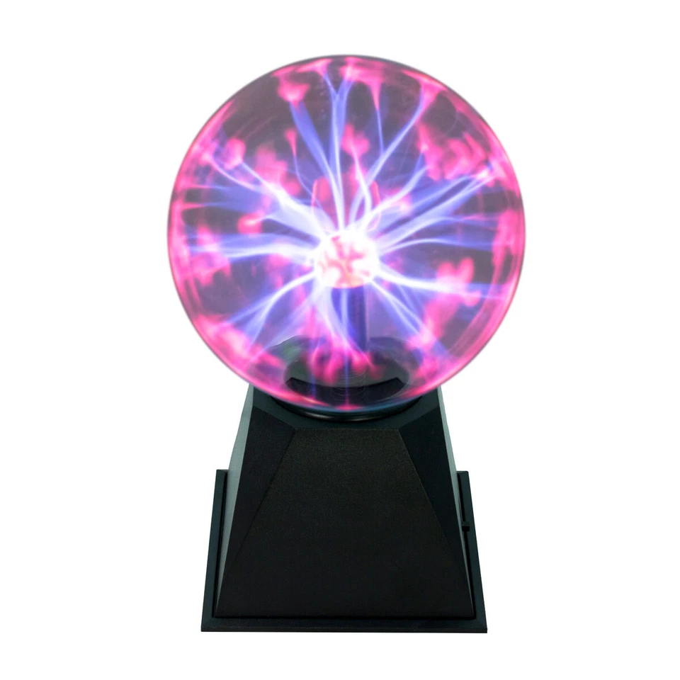 Plasmakugel Plasmaball magisch zuckend Blitz-Show Automatik Musiksteuerung rot - Bild 4 von 4