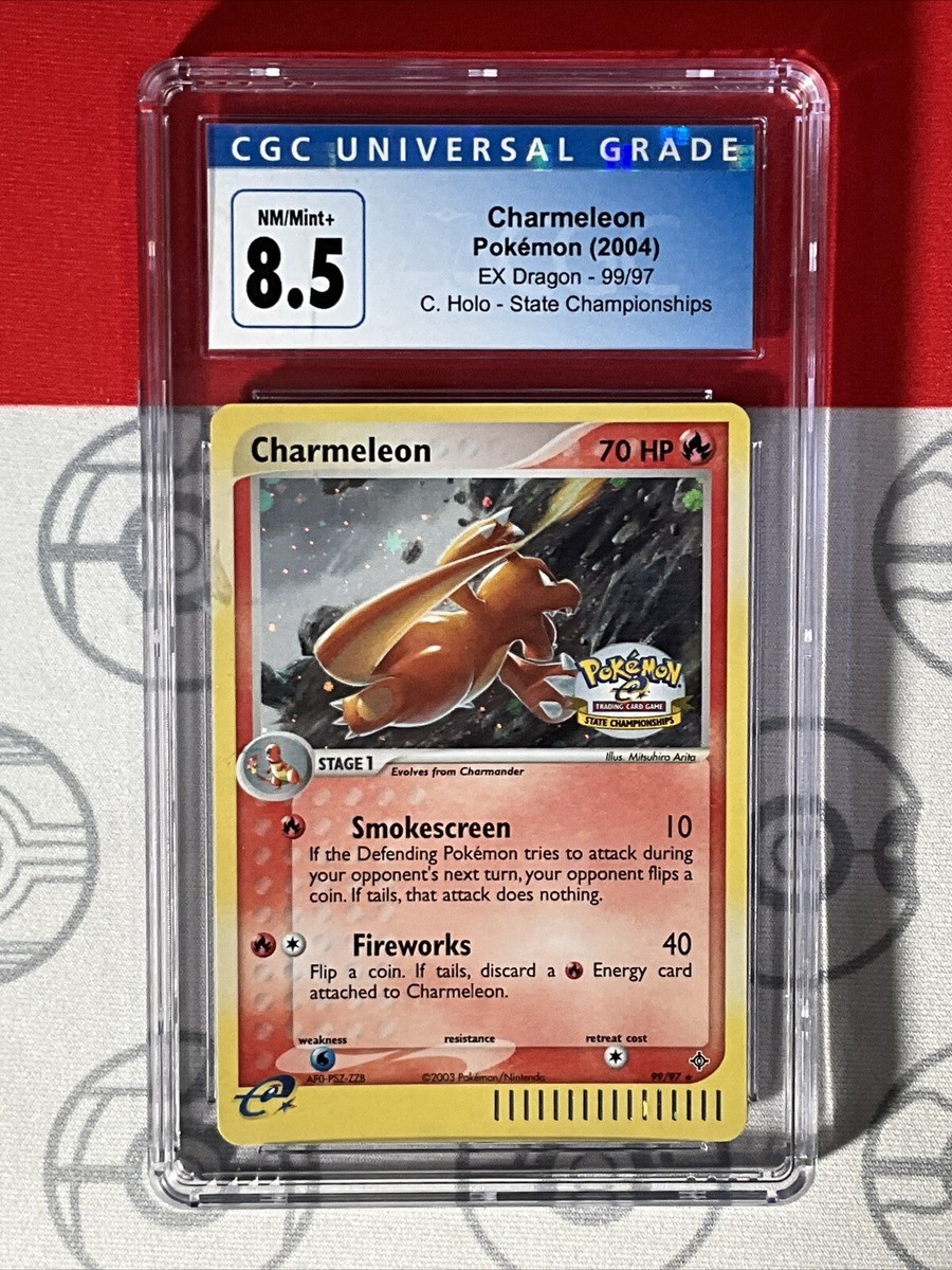 CGC 8.5 MINT Charmeleon ex Dragon Secret Rare Holo Pokemon TCG
