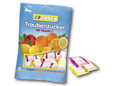 SADEX Hard pressed sugar candies  Brause-Traubenzucker- 90g FREE SHIPPING