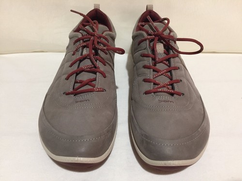 ECCO BIOM YAK GRAY NUBUCK SPIKELESS GOLF SHOES WOMENS SZ 41 - Picture 3 of 12