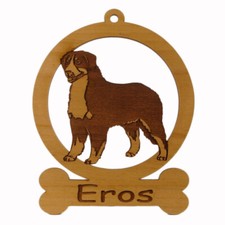 Bernese Mountain Dog 1 Ornament 081714 Personalized With Your Dog's Name