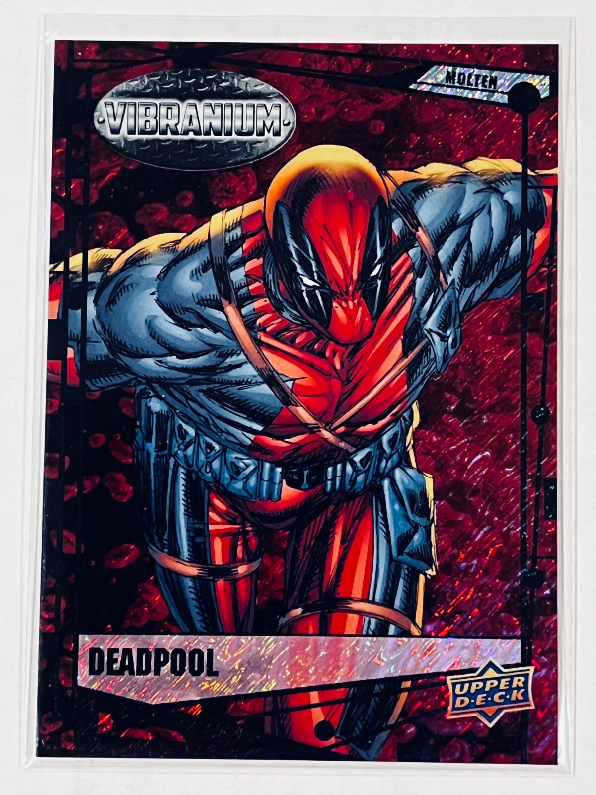 2015 Marvel Vibranium Molten #90 DEADPOOL #133/299 Red Lava VHTF😍😍*