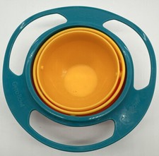 Baby Kid Food Non-Spill Bowl Dish Spilling Gyro Bowl Dishes 360 Rotate NO LID