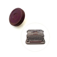 Maroon Left Platen Knob for Underwood Finger Flite Champion Typewriter Part thumbnail