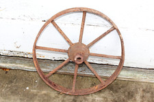 Antique Wheel Barrow Wheel Wagon Wheel Buggy Wheel 1A Primitive Farmhouse Barn