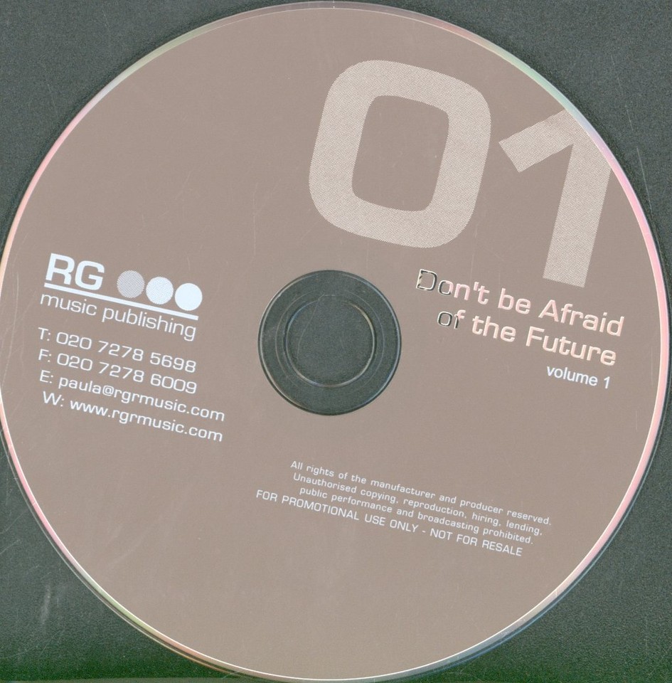 Various Artists Don't Be Afraid of the Future 01 CD Europe Rg Music