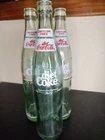 Vintage Glass Diet Coca Cola Bottles, Set Of 3